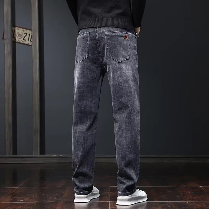 Men's Relaxed Straight-Leg Stretch Jeans | Multi-Color