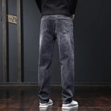Men's Relaxed Straight-Leg Stretch Jeans | Multi-Color