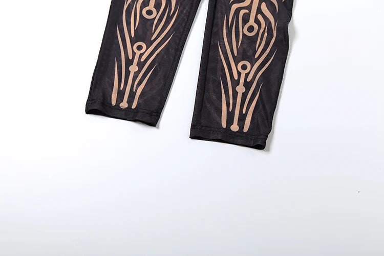 Urban Print Turtleneck Bodysuit