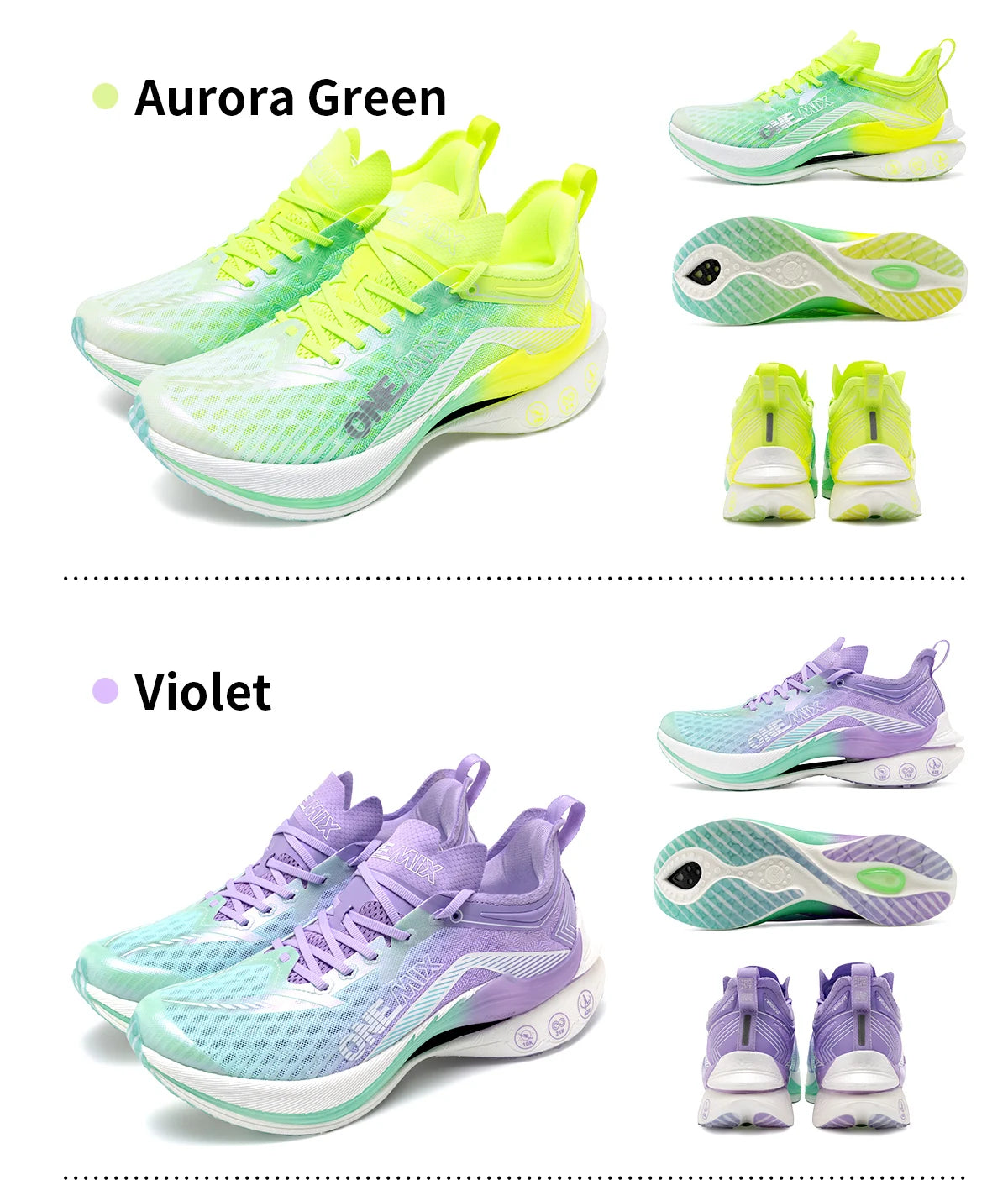ONEMIX Pace Beam Marathon Running Shoes for Men Anti-slip Ultra-light Rebound Athletic Shoes Carbon Plate Sport Walking Sneakers