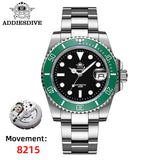 ADDIESDIVE Luxury Men's Automatic Watch 8215 Mechanical Watch BGW9 Luminous Sapphire Glass Diver's Watch Men Analog Watch AD2503