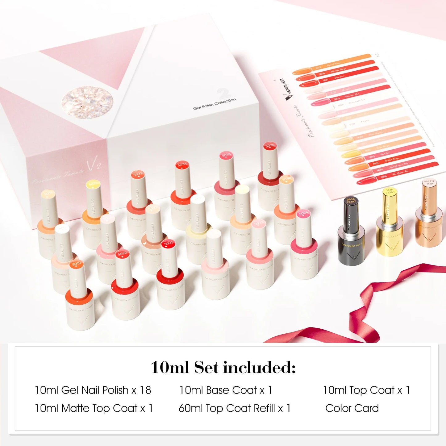 VENALISA VIP Kit 10ml Nail Gel Polish HEMA TPO FREE Gorgeous Colors Gel Pigment Professional Nail Art Long-lasting Gel Varnish