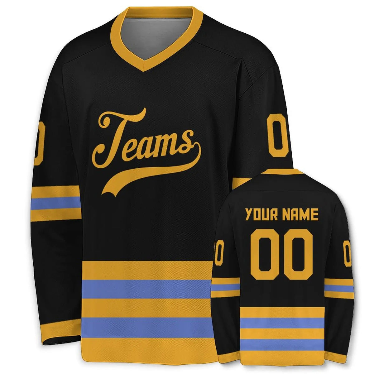 Custom Hockey Jersey with Personalized Name & Number