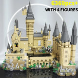 New Magic Castle Micro Building  Blocks Light Up Street View Architecture Creative MOC Model Kit  Kids Christmas Birthday Gifts