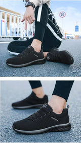 Men's Lightweight Knit Sneakers | Breathable Mesh Athletic Shoes