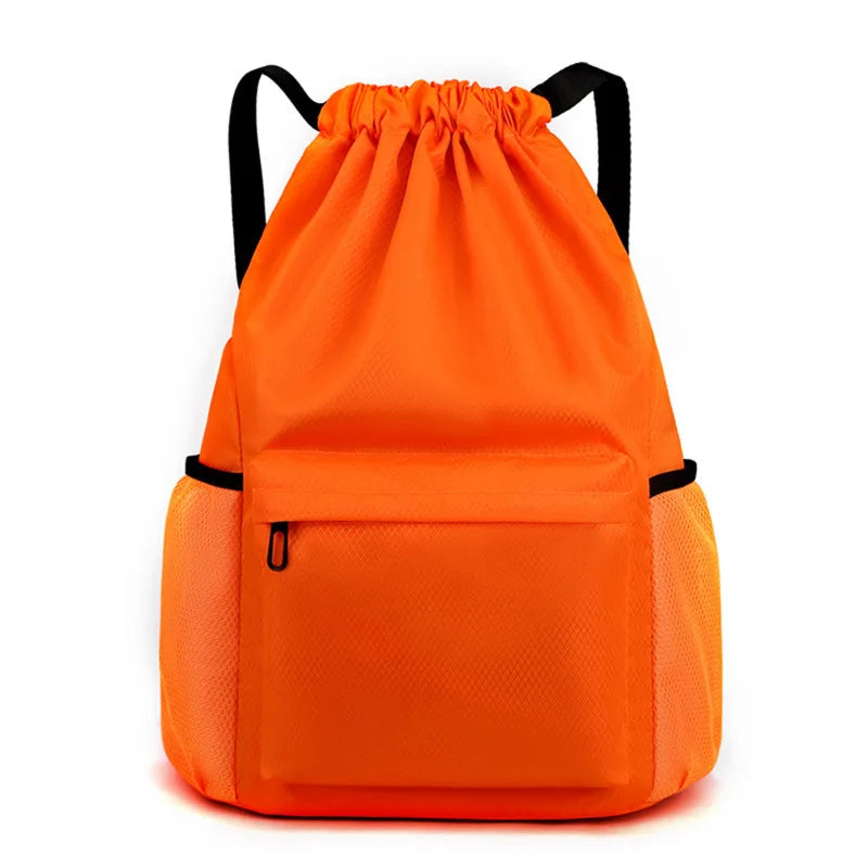Sports Drawstring Backpack String Bag Sackpack With Large Capacity Gym Swim Beach For Women And Men To Hold Daily