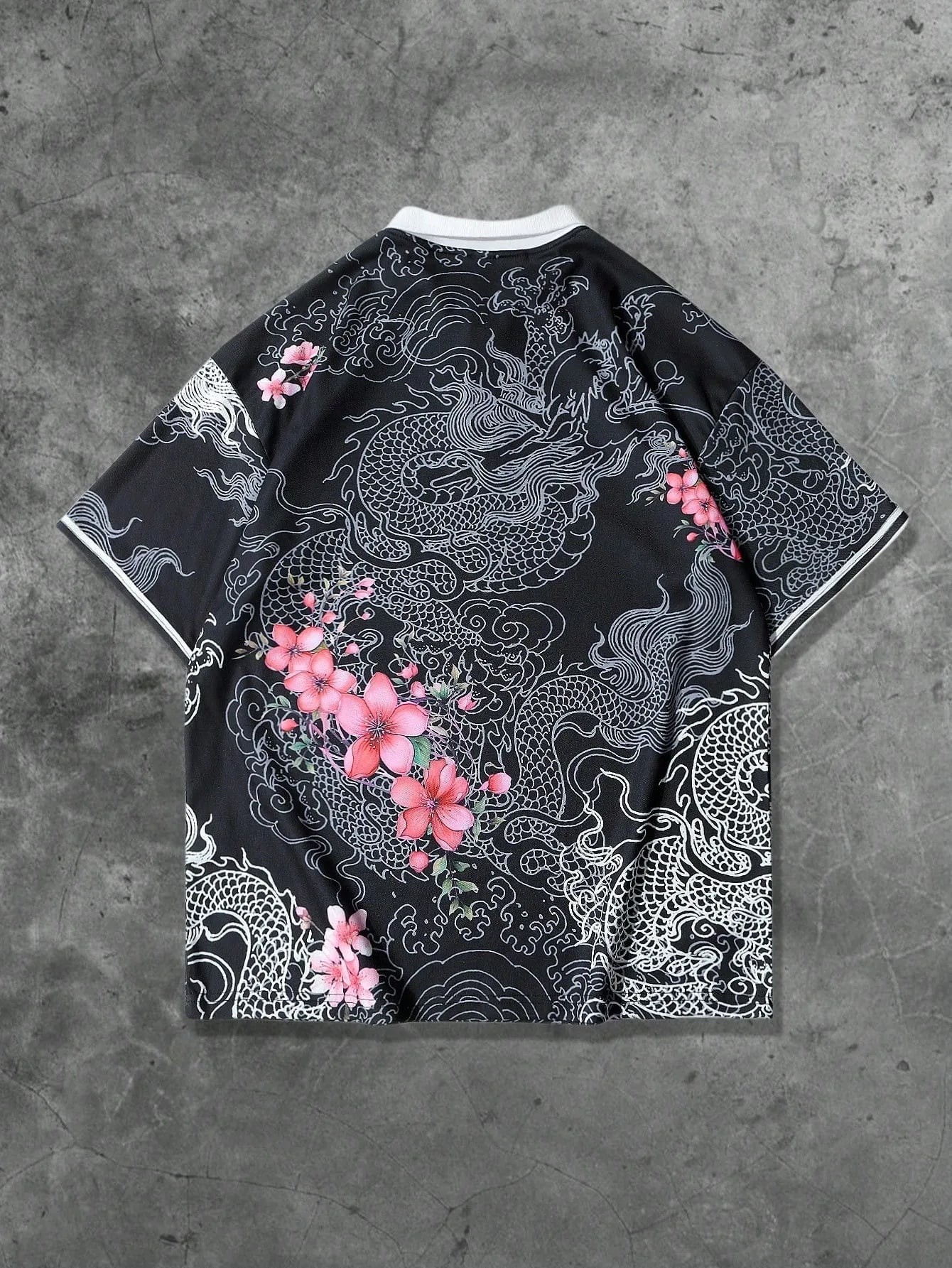 Men's 3D Print Polo Shirt – Breathable Summer Knit