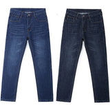 Plus Size Men's Jeans 10XL(160kg) Straight Leg Stretch Denim Pants For 160KG Heavyweight Blue/Black Big & Tall Casual Trousers