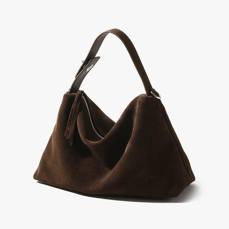 Luxury Suede Boston Tote