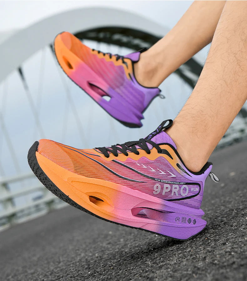 Carbon Board Marathon Running Shoes Men Comfortable Athletic Women's Sneakers Breathable Walking Basketball Sneakers Men