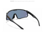 KDEAM High-End Sports Sunglasses Polarized Men's Cycling Glasses Dismountable TR90 Frame And Nose Pads Easy To Exchange