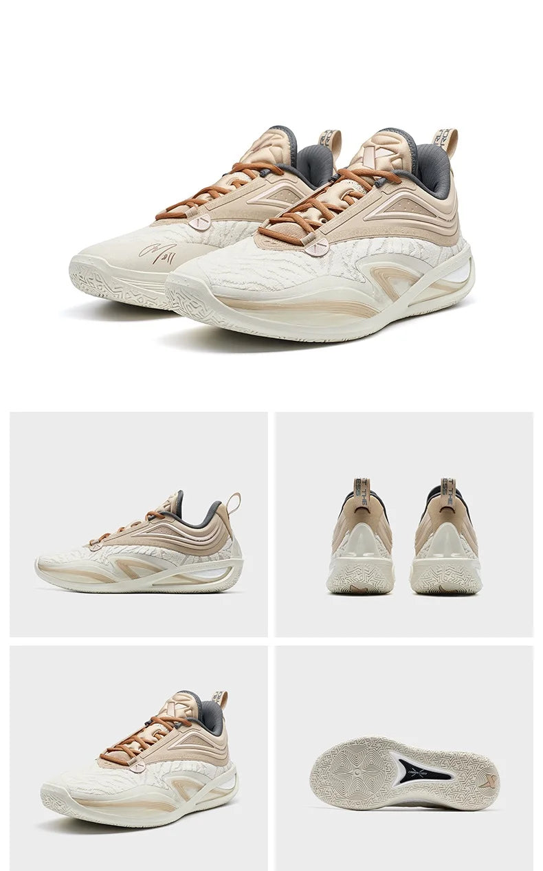 Xtep Zhang Zhenlin 1.0 Basketball Shoes For Men  Winter Cushioning Sports Shoes Combat Mid Top Sneakers 976219120024