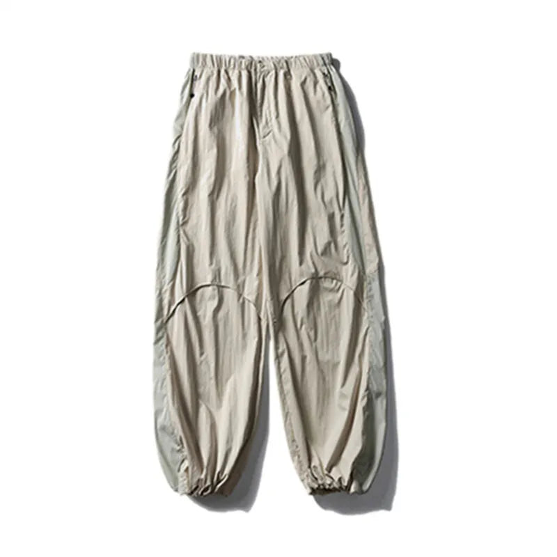 Men's Colorblock Wide-Leg Pants