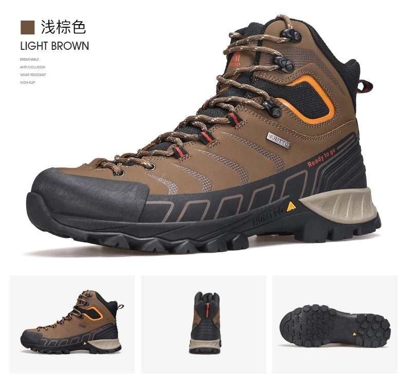 HUMTTO Hiking Shoes Men's Winter Outdoor Sports Climbing Shoes hunting Tactical boots Warm women Trekking Sneakers ankle shoes