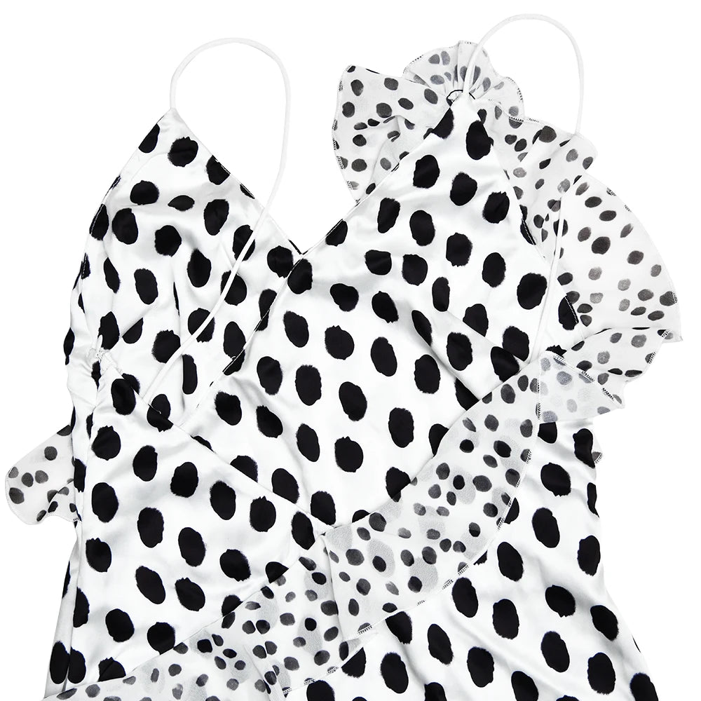 Floral Print Backless Maxi Dress