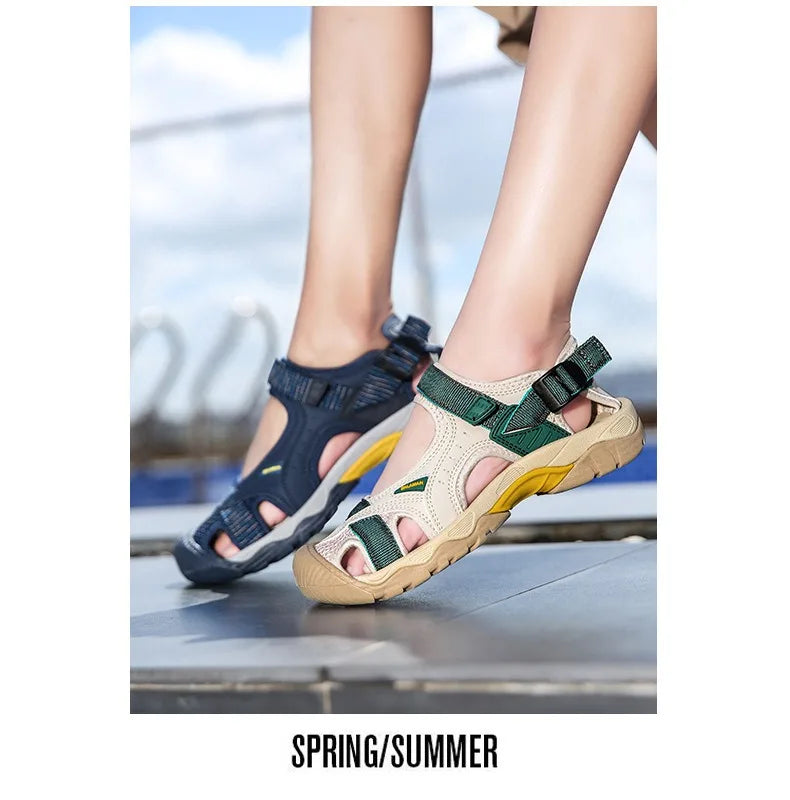 Outdoor Sports Sandals Hole Hole Beach Men and Women Non-slip Soft Bottom Speed Interference Water River Tracing Shoes