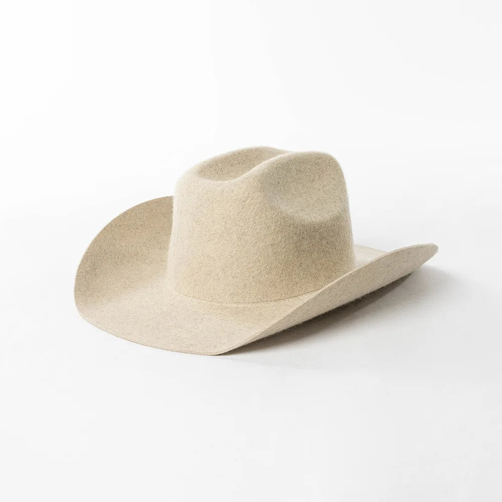 USPOP Wide Brim Wool Cowboy Hat – Unisex Felt Fedora
