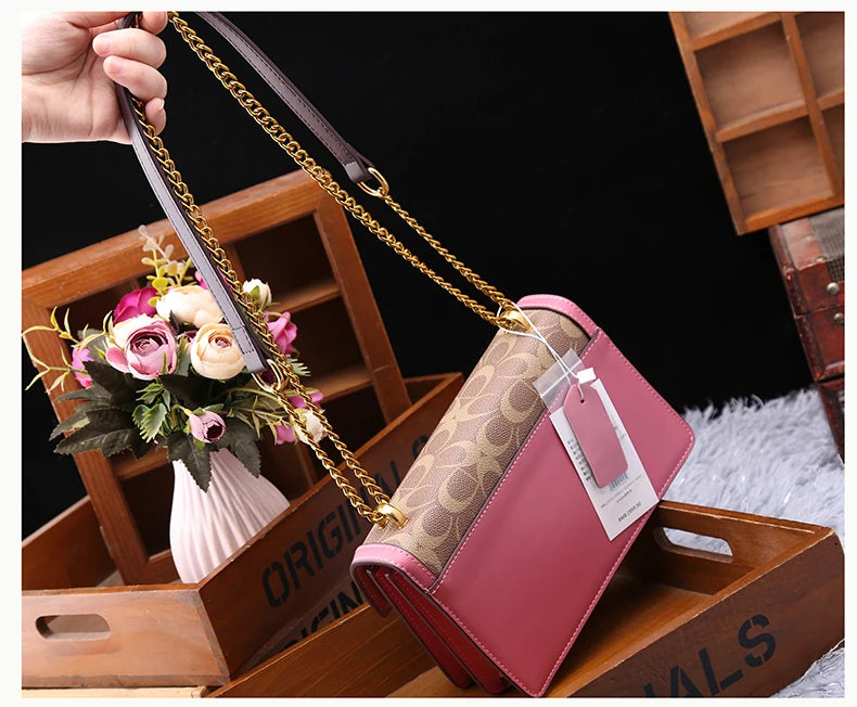 Color-Contrast Designer Crossbody Bag