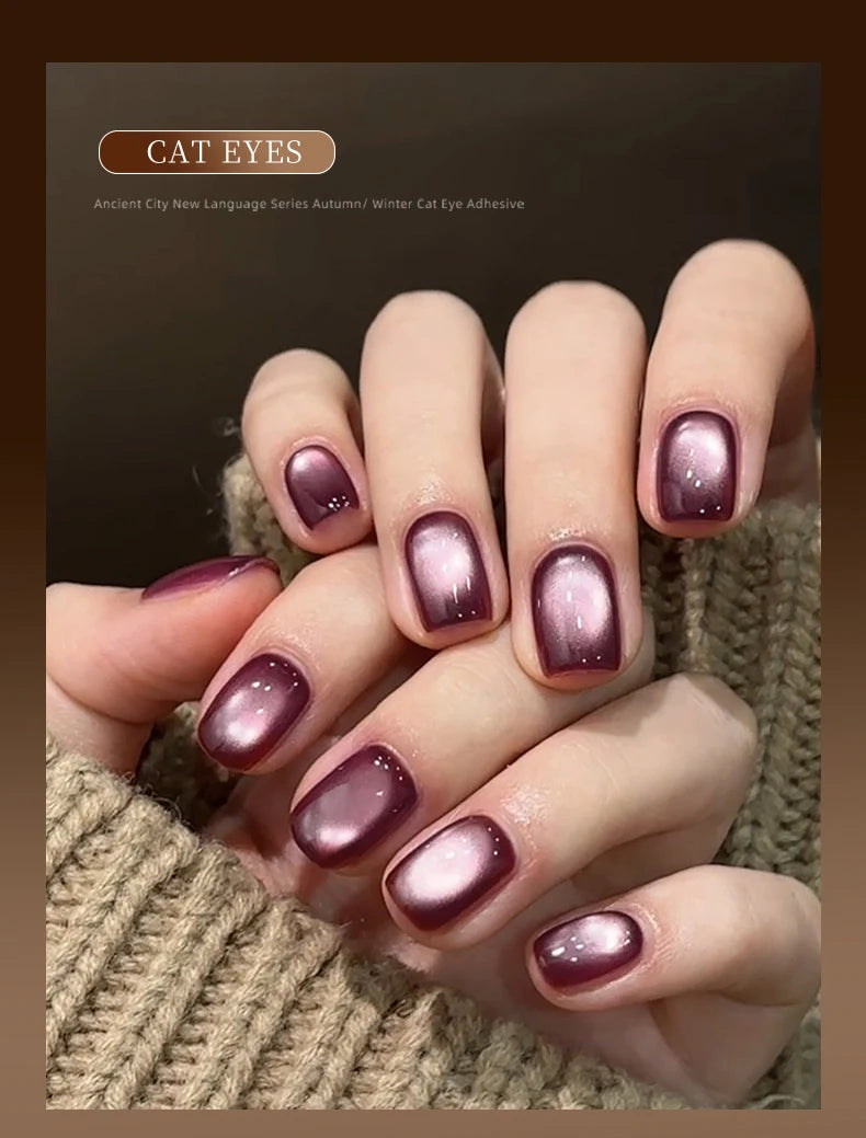 15ml Cat's Eye Nail Gel Polish Set – UV LED Soak-Off