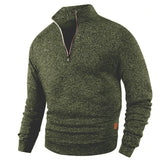 Animal Game Men's Half Zipper Sweatshirts Long Sleeve Solid Pullover Turtleneck Streetwear Warm Jacket Sport Coats Outerwear