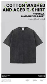 Earnivorous Plant Pattern Washed T-Shirts Men Breathable Cotton Casual T Shirt Soft Summer Comfortable Crewneck Short Sleeve