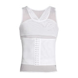 Mens Body Shaper Compression Vest Abdomen Shapewear Tummy Slimming Sheath Gynecomastia Shapers Corset Waist Trainer Fajas Tops