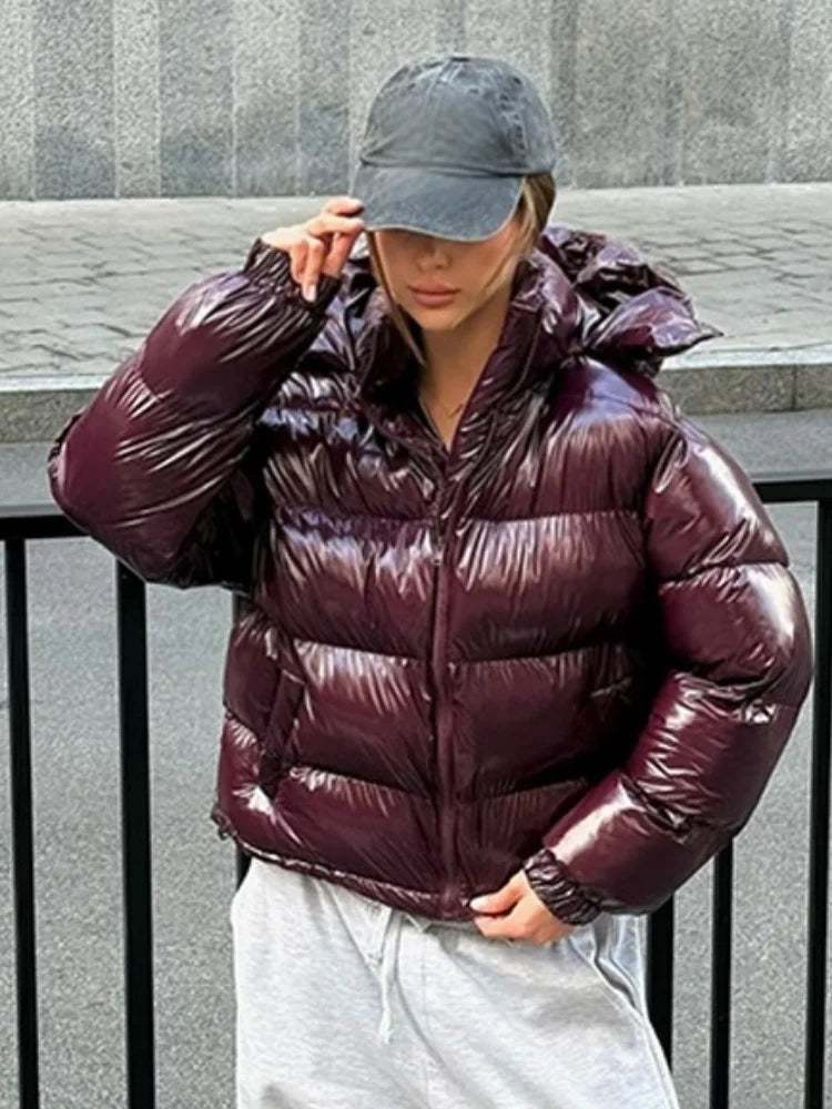Women’s Hooded Puffy Cotton Jacket