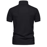 Men's Cotton Polo Shirt – Solid Colors, Relaxed Fit