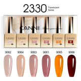 CANNI HEMA-Free Gel Polish Kit | Jelly, Nude & Rubber Base