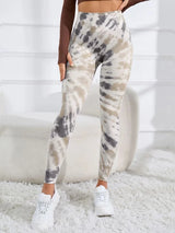 Women's 3D Tie-Dye Seamless Push-Up Leggings