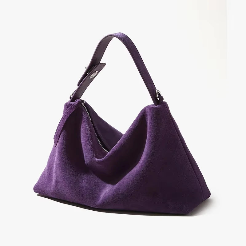 Luxury Suede Boston Tote