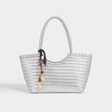 Imitation Braided Embossment Tote Bag For Women Luxury Designer Handbag 2025 New In Vintage With Inner Pocket Underarm Shoulder