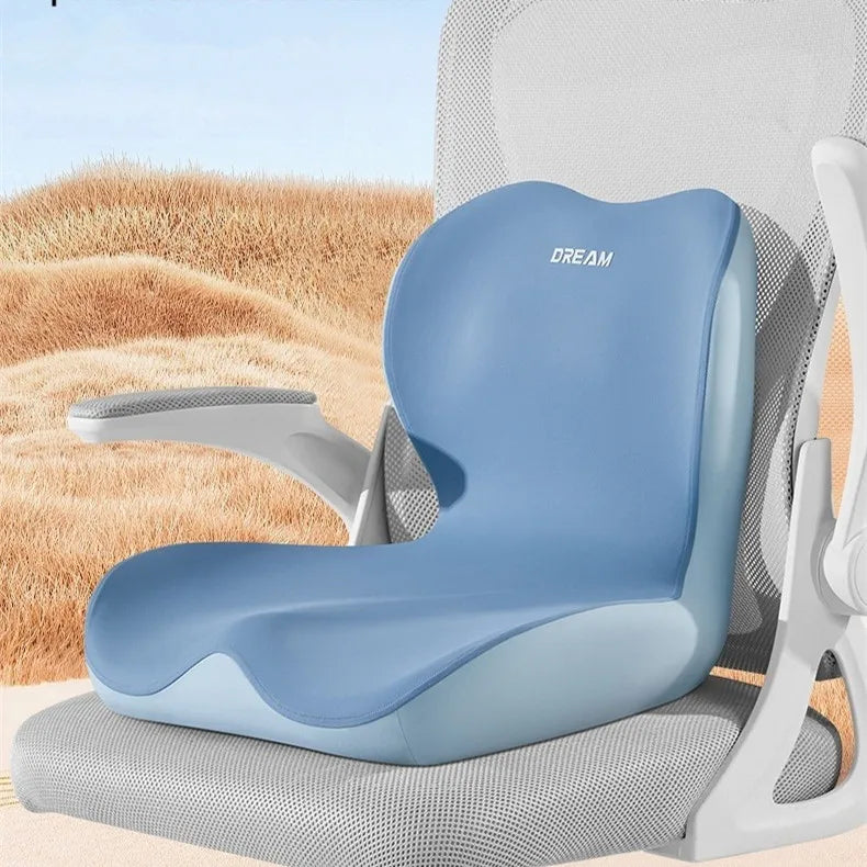 Upgrade "L" Shape Memory Foam Orthopedic Cushion Comfort Ergonomic Design Back Coccyx Pillow Car Seat Office Chair Pain Relief