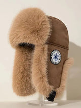 Faux Fur Winter Trapper Hat with Earflaps