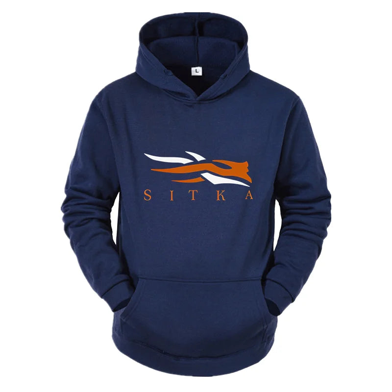 2026 New SITKA Letter Printed Fashion Men's Street Harajuku Y2K Autumn/Winter Hoodie Hip Hop Warm Sports and Leisure Clothing