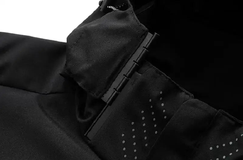 Men’s Hooded Rain Jacket with Detachable Hood