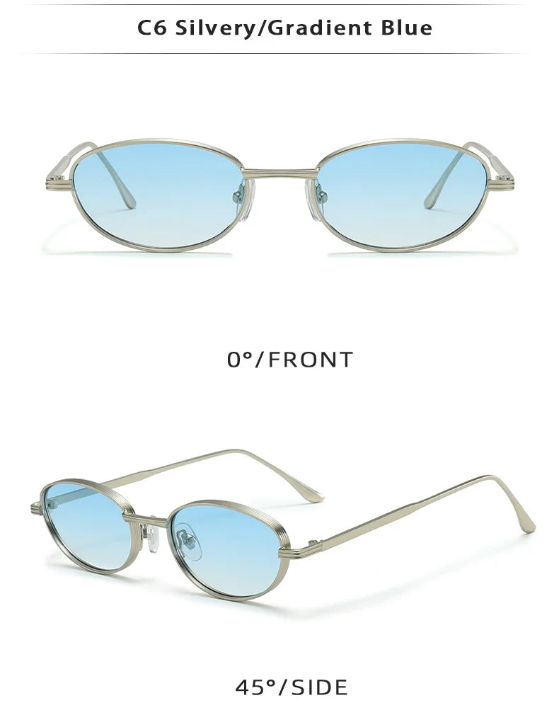 DDDLONG Fashion Small Round Retro Sunglasses Women Classical Vintage Punk Sun Glasses For Men Eyewear Outdoor Shades D609
