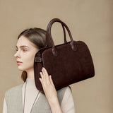 2026 Fall Winter Suede Leather Spacious Crossbody Tote Bag Simple Commuting Handheld Single Shoulder Bag Premium Women's Handbag