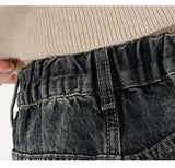 Harajuku Streetwear Retro Fashion Autumn Women High Waist Jeans Loose Wide Leg Straight Loose Denim Trousers Y2K Baggy Pants