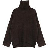 Women's Relaxed Mock Neck Knit Sweater