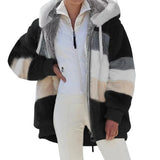 Oversized Plush Hooded Jacket