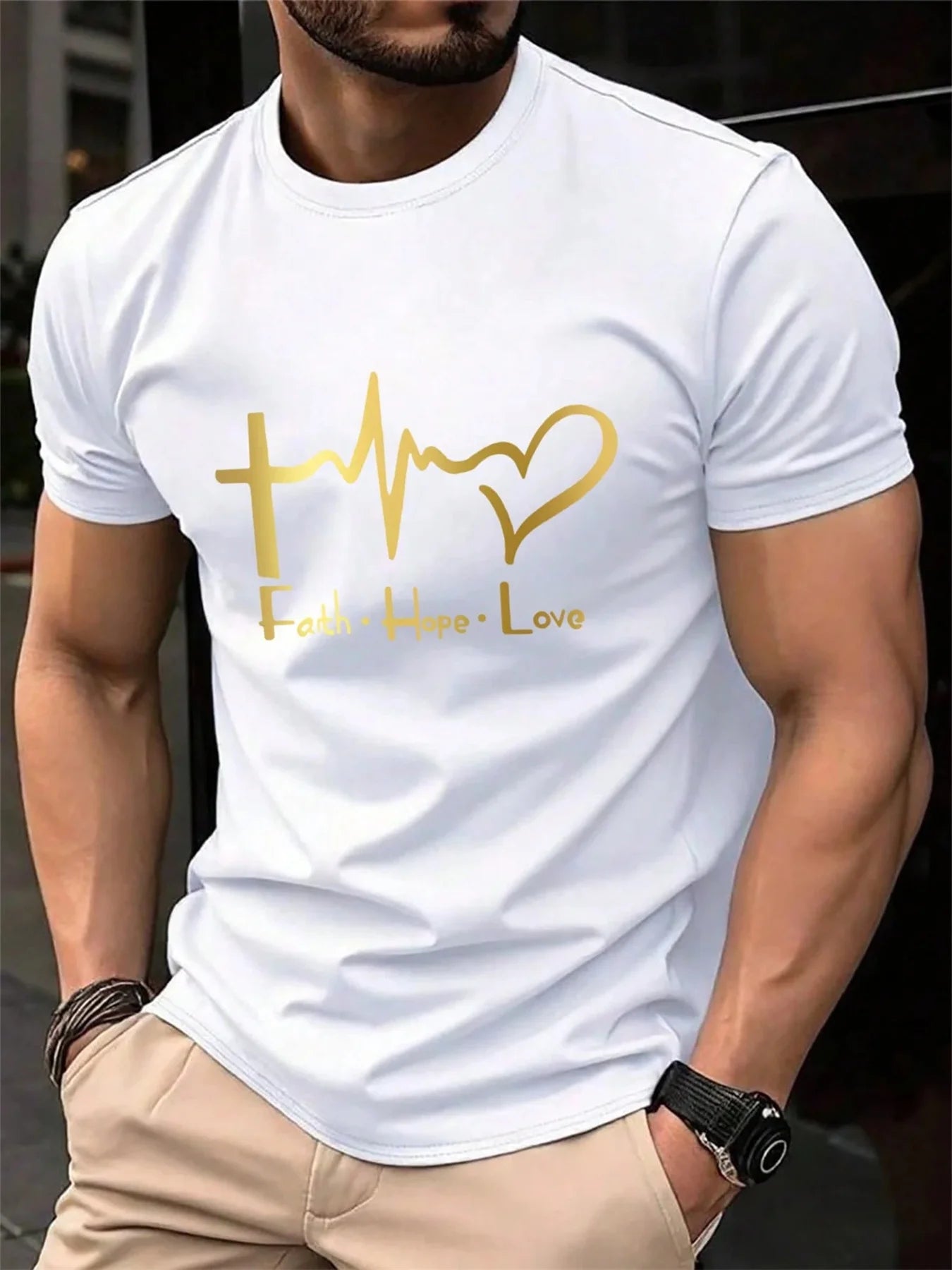 Faith Hope Love Men’s Cotton Tee