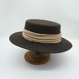 Wool Felt Fedora & Boater Hat – Wide Brim, Unisex
