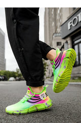 Unisex Colorful Fashion Running Shoes – Non-Slip Casual Walking Sneakers