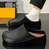 Men's and Women's Summer Breathable, Waterproof, Non-Slip Kitchen Shoes, Slip-On Beach Shoes, Toe-Toe Sandals and Slippers