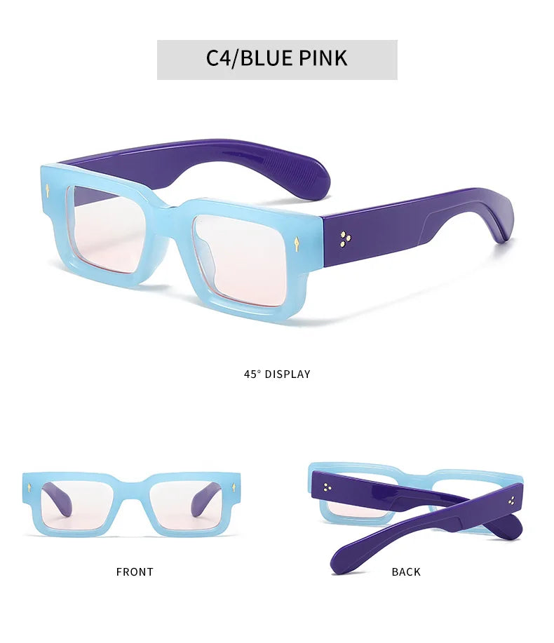 Retro Square Sunglasses – UV400 Luxury Shades