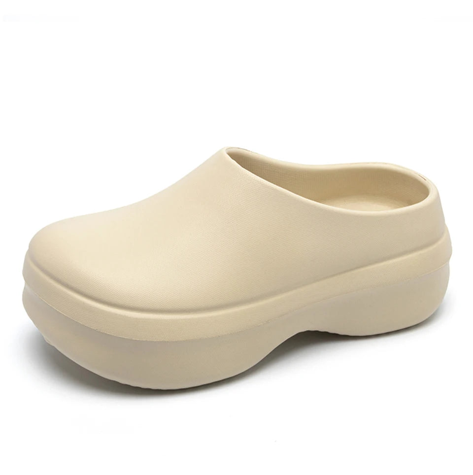 Women's Slippers Minimalist Non Slip Platform 5CM Thick Chef Shoes Men Indoor Outdoor Beach Garden Fashion Couple Sandals