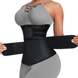 Double Belt Neoprene Waist Trainer – Adjustable Zip-Up Workout Cincher for Women