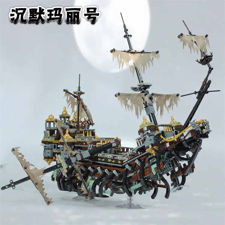 2294Pcs Pirates Ship Imperial Caribbean Building Blocks Set Flagship Model Compatible 71042 Christmas Gifts For Kids Toys