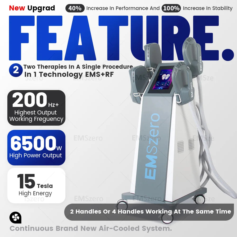 EMSZERO PRO 6500W NEO Hi-emt Slimming Machine EMS+EMT/RF Nova Body Sculpting EMS Pelvic Muscle Stimulator EMSZero Salon